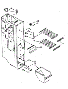 Freezer Liner parts for Whirlpool Refrigerator ED20AKXSN00 from AppliancePartsPros.com
