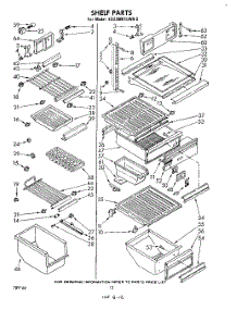 07 - Shelf parts for Whirlpool Refrigerator ED22MK1LWR0 from AppliancePartsPros.com