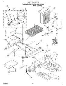 09 - Unit parts for Whirlpool Refrigerator ED22PSXDN00 from AppliancePartsPros.com
