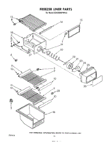 06 - Freezer Liner parts for Whirlpool Refrigerator ED22EMXPWR0 from AppliancePartsPros.com