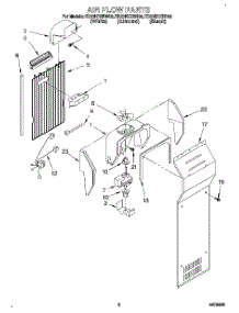 05 - Air Flow parts for Whirlpool Refrigerator ED22HDXBB00 from AppliancePartsPros.com