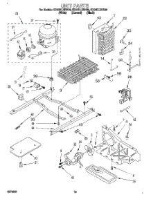 10 - Unit parts for Whirlpool Refrigerator ED22DLXBB00 from AppliancePartsPros.com