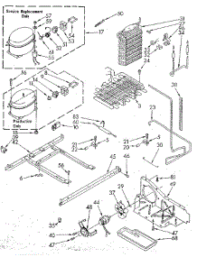 Unit parts for Whirlpool Refrigerator ED20PKXSM10 from AppliancePartsPros.com
