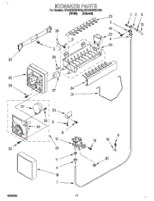 12 - Icemaker, Lit / Optional parts for Whirlpool Refrigerator ED22PWXDW00 from AppliancePartsPros.com