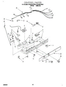 08 - Control, Lit / Optional parts for Whirlpool Refrigerator ED20ZKXDW01 from AppliancePartsPros.com