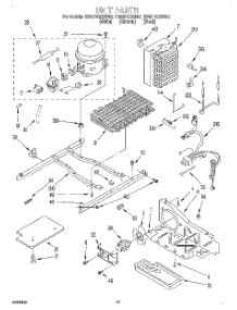 10 - Unit parts for Whirlpool Refrigerator ED22DQXEN03 from AppliancePartsPros.com