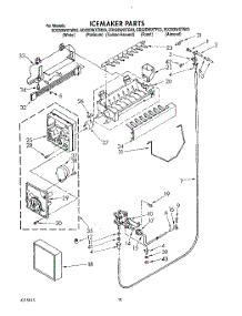 13 - Icemaker, Lit / Optional parts for Whirlpool Refrigerator ED22DWXTW03 from AppliancePartsPros.com