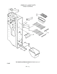 04 - Freezer Liner parts for Whirlpool Refrigerator ED20GKXWW00 from AppliancePartsPros.com