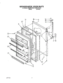 07 - Refrigerator Door, Lit / Optional parts for Whirlpool Refrigerator AT20CKXAW00 from AppliancePartsPros.com