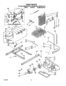 07 - Unit parts for Whirlpool Refrigerator ED20ZKXYW01 from AppliancePartsPros.com