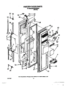 08 - Freezer Door parts for Whirlpool Refrigerator 8ED25DQXXN00 from AppliancePartsPros.com