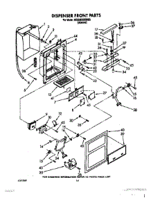 09 - Dispenser Front parts for Whirlpool Refrigerator 8ED25DQXXN00 from AppliancePartsPros.com