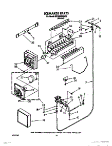 13 - Icemaker, Lit / Optional parts for Whirlpool Refrigerator 8ED25DQXXN00 from AppliancePartsPros.com