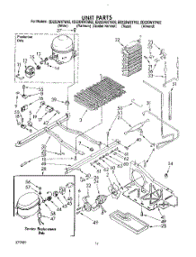 10 - Unit parts for Whirlpool Refrigerator ED22DWXTF02 from AppliancePartsPros.com