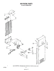 08 - Airflow parts for Whirlpool Refrigerator ED20PKXSW00 from AppliancePartsPros.com