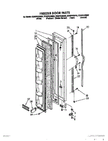 06 - Freezer Door parts for Whirlpool Refrigerator ED20PKXSW02 from AppliancePartsPros.com