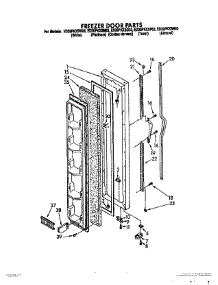 06 - Freezer Door parts for Whirlpool Refrigerator ED20PKXSW03 from AppliancePartsPros.com