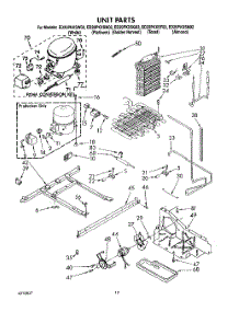07 - Unit parts for Whirlpool Refrigerator ED20PKXSW02 from AppliancePartsPros.com