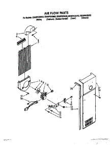 08 - Air Flow parts for Whirlpool Refrigerator ED20PKXSW02 from AppliancePartsPros.com