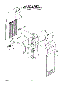 10 - Air Flow parts for Whirlpool Refrigerator 8ED27DQXAW04 from AppliancePartsPros.com