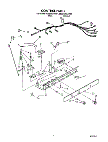11 - Control parts for Whirlpool Refrigerator 8ED27DQXAW04 from AppliancePartsPros.com