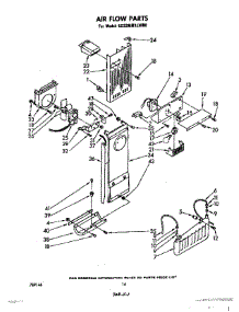 08 - Air Flow parts for Whirlpool Refrigerator ED22MM1LWR0 from AppliancePartsPros.com