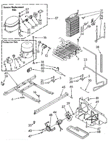 Unit parts for Whirlpool Refrigerator ED20PKXSF01 from AppliancePartsPros.com