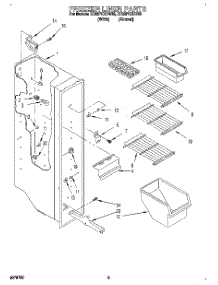 04 - Freezer Liner parts for Whirlpool Refrigerator ED22PKXDN00 from AppliancePartsPros.com