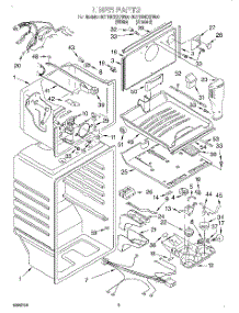 02 - Liner parts for Whirlpool Refrigerator 9ET19DKXFN00 from AppliancePartsPros.com