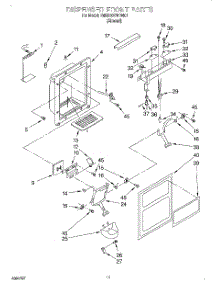 07 - Dispenser Front parts for Whirlpool Refrigerator 7MED20TWDN01 from AppliancePartsPros.com