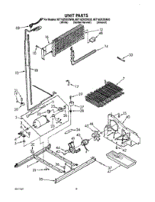 06 - Unit parts for Whirlpool Refrigerator 8ET18ZKXXW00 from AppliancePartsPros.com