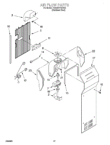 10 - Air Flow parts for Whirlpool Refrigerator 7GD25SFXHS02 from AppliancePartsPros.com
