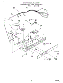 11 - Control parts for Whirlpool Refrigerator 8ED25DQXFW04 from AppliancePartsPros.com