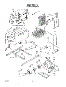 07 - Unit parts for Whirlpool Refrigerator ED20SKXWW00 from AppliancePartsPros.com