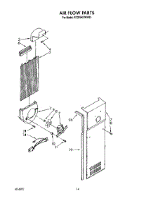 08 - Airflow parts for Whirlpool Refrigerator ED20SKXWW00 from AppliancePartsPros.com