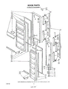 05 - Door parts for Whirlpool Refrigerator ED19CKXRWR0 from AppliancePartsPros.com