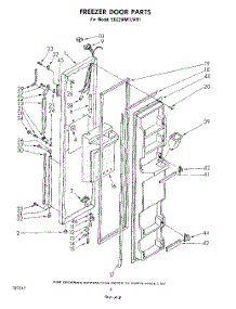 05 - Freezer Door parts for Whirlpool Refrigerator ED22MM1LWR1 from AppliancePartsPros.com