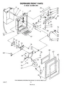 07 - Dispenser Front parts for Whirlpool Refrigerator ED22MM1LWR1 from AppliancePartsPros.com