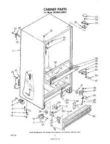 03 - Cabinet parts for Whirlpool Refrigerator EB19AK1LWR0 from AppliancePartsPros.com