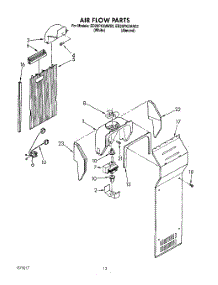 07 - Air Flow, Lit / Optional parts for Whirlpool Refrigerator ED20PKXAN02 from AppliancePartsPros.com
