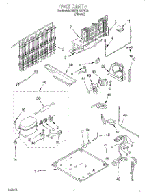 04 - Unit parts for Whirlpool Refrigerator 7MET18GKFN00 from AppliancePartsPros.com