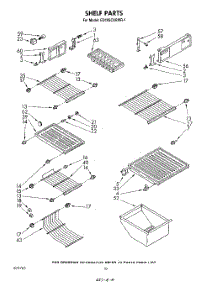 06 - Shelf parts for Whirlpool Refrigerator ED19SCXRWR1 from AppliancePartsPros.com