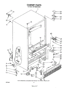03 - Cabinet parts for Whirlpool Refrigerator EB19MKXSW00 from AppliancePartsPros.com