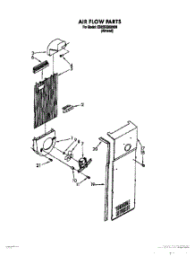 06 - Air Flow parts for Whirlpool Refrigerator ED22DQXXN00 from AppliancePartsPros.com
