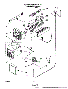 12 - Icemaker, Lit / Optional parts for Whirlpool Refrigerator BRS71ABANA00 from AppliancePartsPros.com