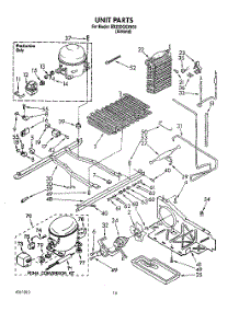 11 - Unit parts for Whirlpool Refrigerator ED22DQXXN00 from AppliancePartsPros.com