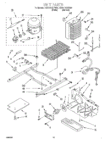 09 - Unit parts for Whirlpool Refrigerator 7ED27DQXFW02 from AppliancePartsPros.com