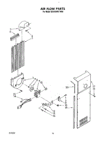 11 - Air Flow parts for Whirlpool Refrigerator ED22DWXTM00 from AppliancePartsPros.com