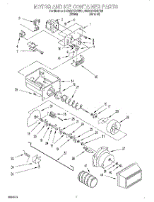 06 - Motor And Ice Container parts for Whirlpool Refrigerator 9ED22DQXDW01 from AppliancePartsPros.com