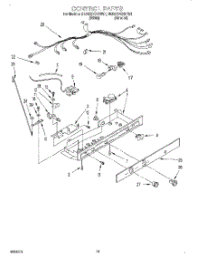 12 - Control, Lit / Optional parts for Whirlpool Refrigerator 9ED22DQXDW01 from AppliancePartsPros.com